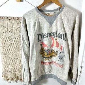 Disney Peter Pan Junk Food Clothing Gray Disneyland Fantasyland Sweatshirt L